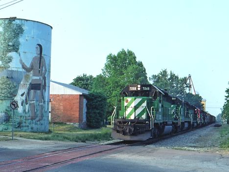 Detroit Edison Coal Train through Marcellus MI